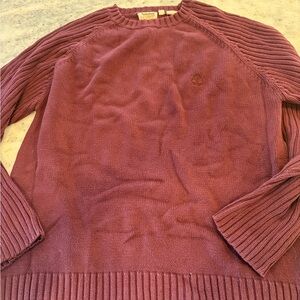 Timberland Maroon Knit Sweater XL